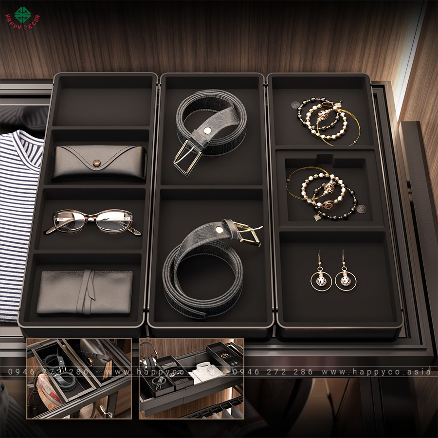 Tủ quần áo âm tường hiện đại 2024 - Mẫu 09