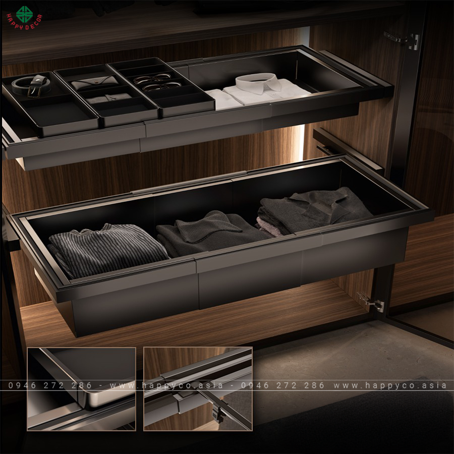 Tủ quần áo âm tường hiện đại 2024 - Mẫu 05