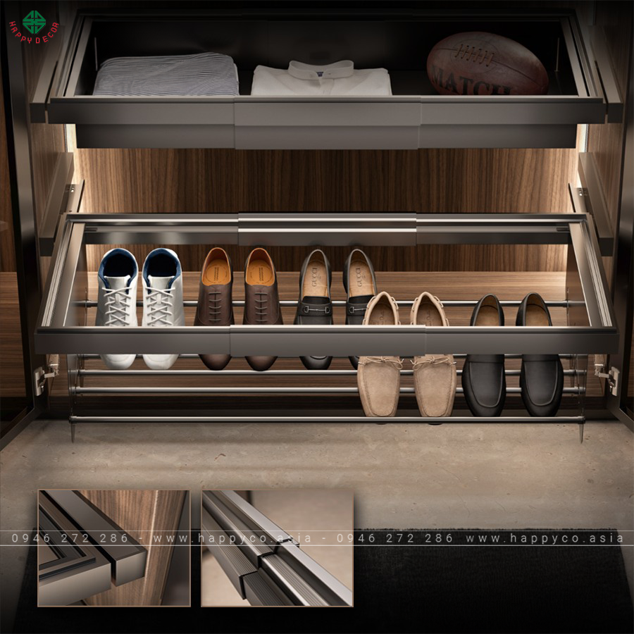 Tủ quần áo âm tường hiện đại 2024 - Mẫu 08