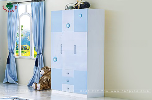 Tủ quần áo nhựa cho bé trai - Mẫu 05