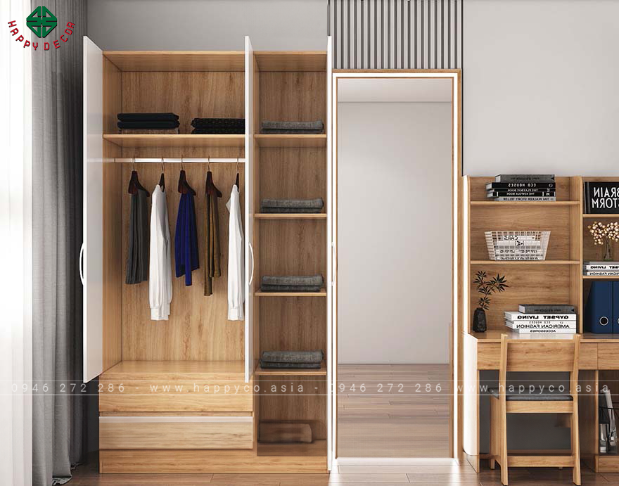 Tủ quần áo đơn giản sang trọng TA6816