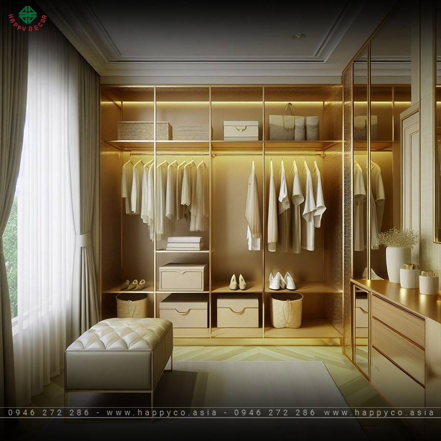 Thi công tủ quần áo Biên Hòa - Mẫu 04