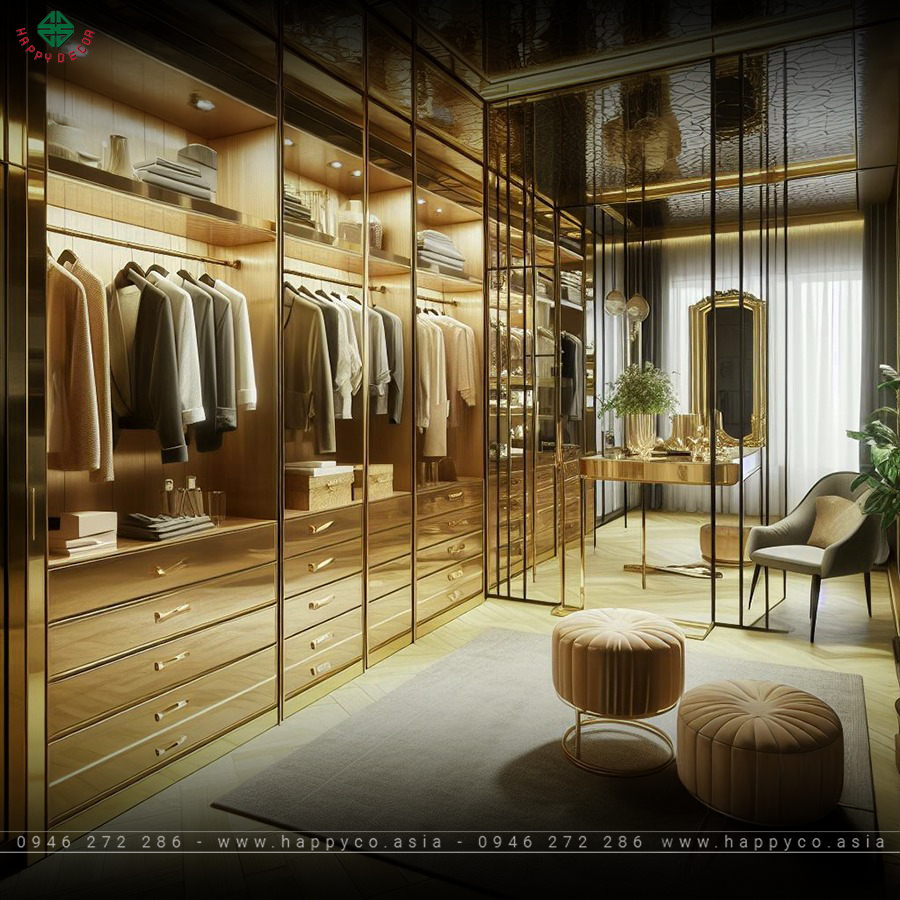 Thi công tủ quần áo Biên Hòa - Mẫu 07