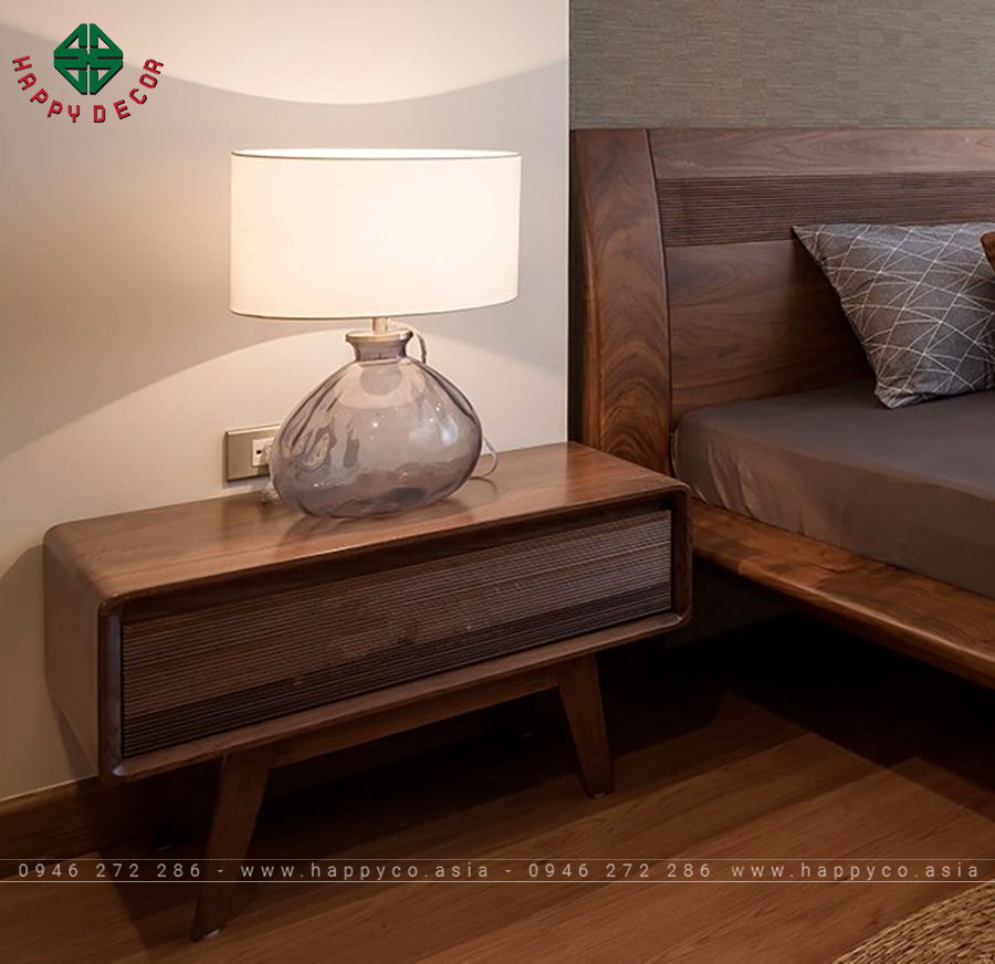 Tủ đầu giường hình chữ nhật 4 chân chắc chắn