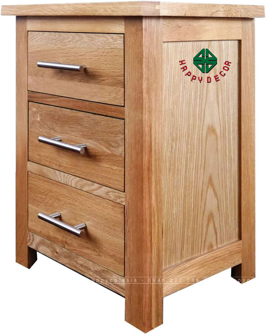 Tủ cao 3 ngăn có tay cầm đơn giản bằng thép không gỉ