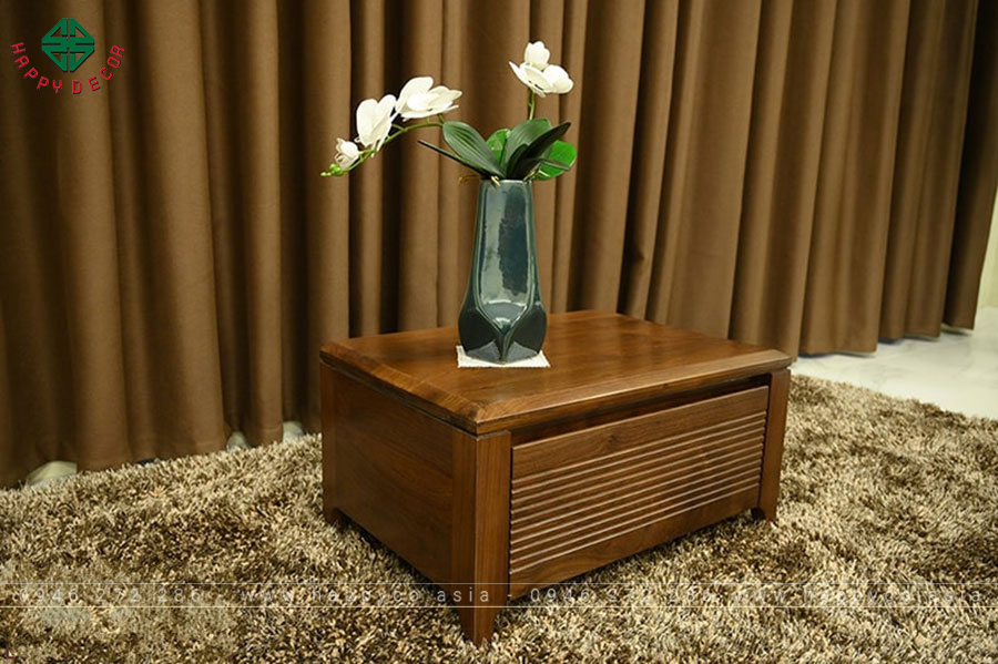 Tủ cánh lật gỗ óc chó vân mềm