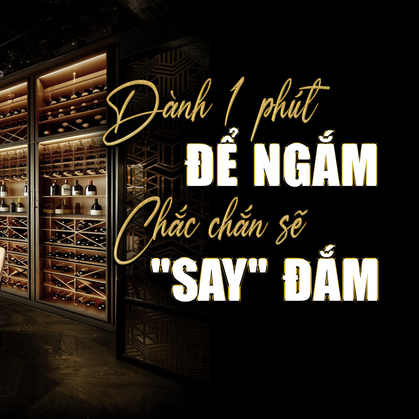 Tủ rượu trưng bày phòng khách đẹp - Mẫu 06