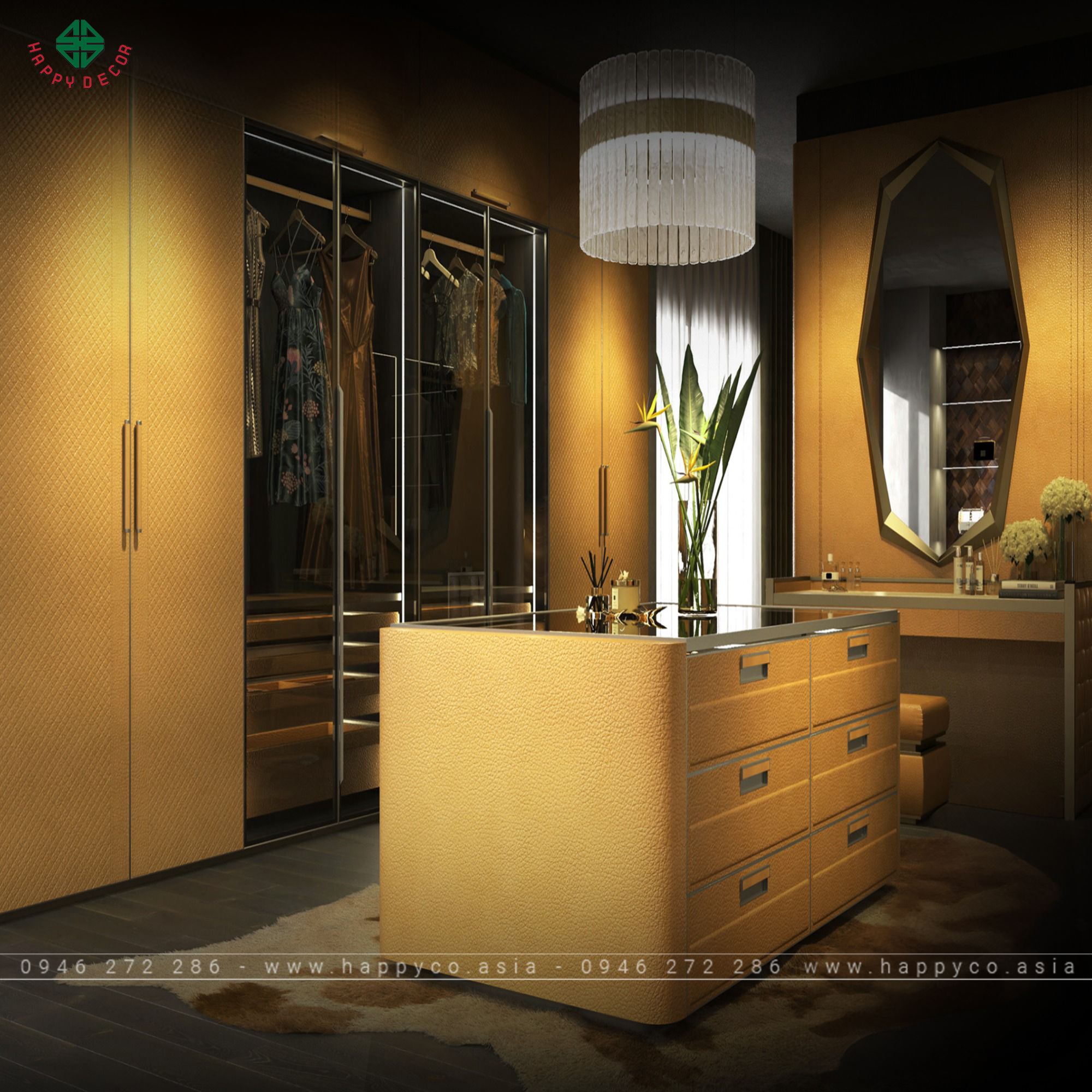 Tủ trừng bày phụ kiện đẹp 2024 - Mẫu 04