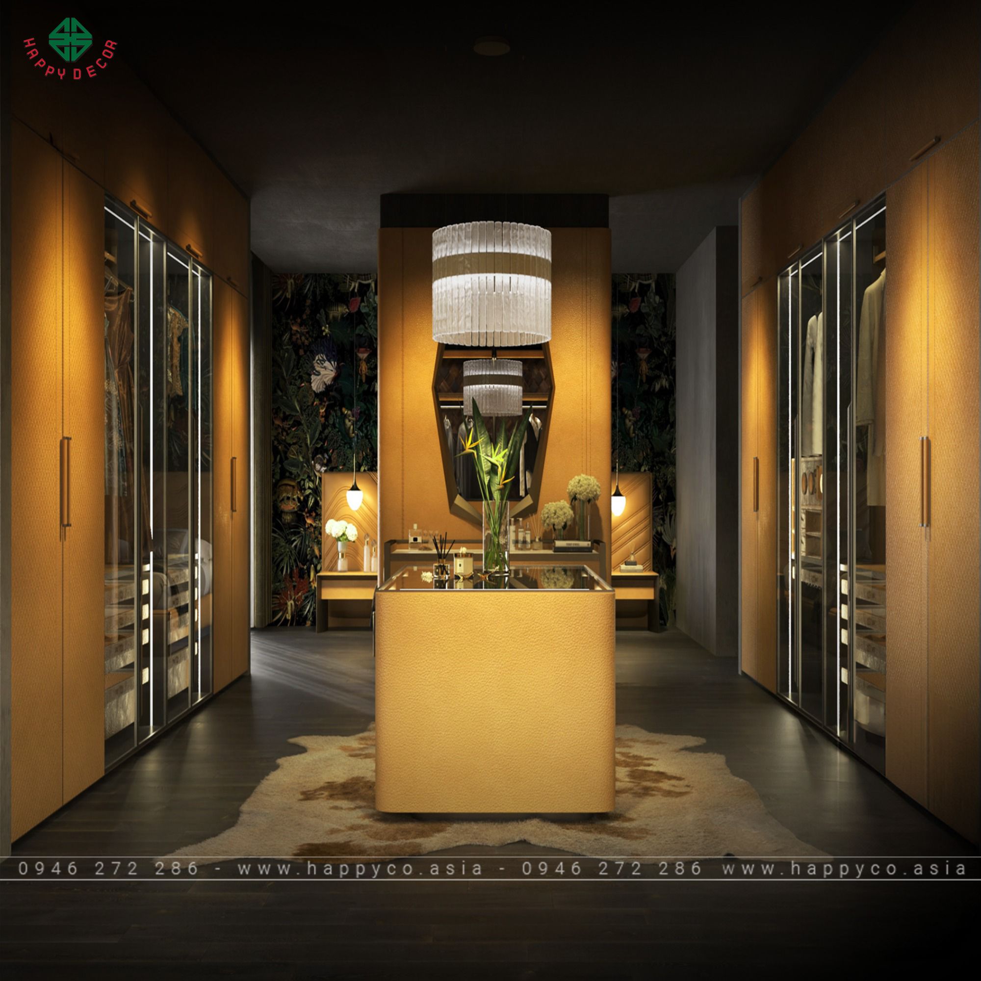 Tủ trừng bày phụ kiện đẹp 2024 - Mẫu 02