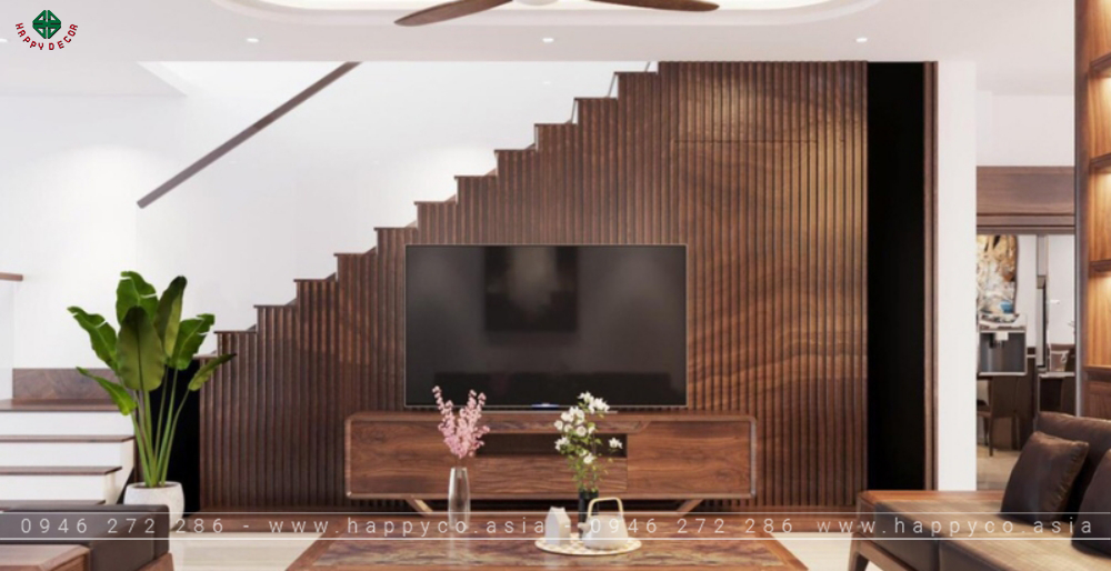 Vách Tivi phòng khách - Mẫu 19