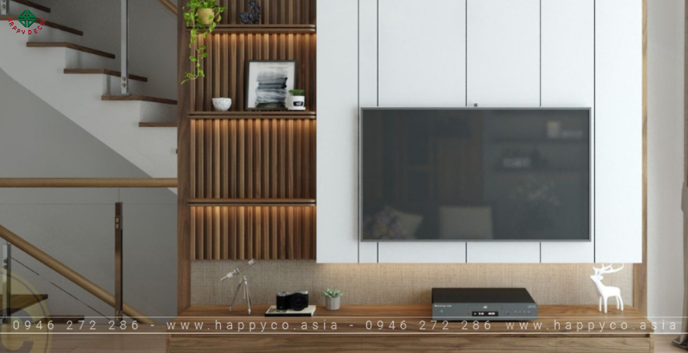 Vách Tivi phòng khách - Mẫu 20