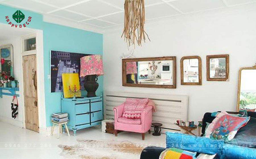 Không gian trẻ trung mới mẻ với phong cách nội thất vintage