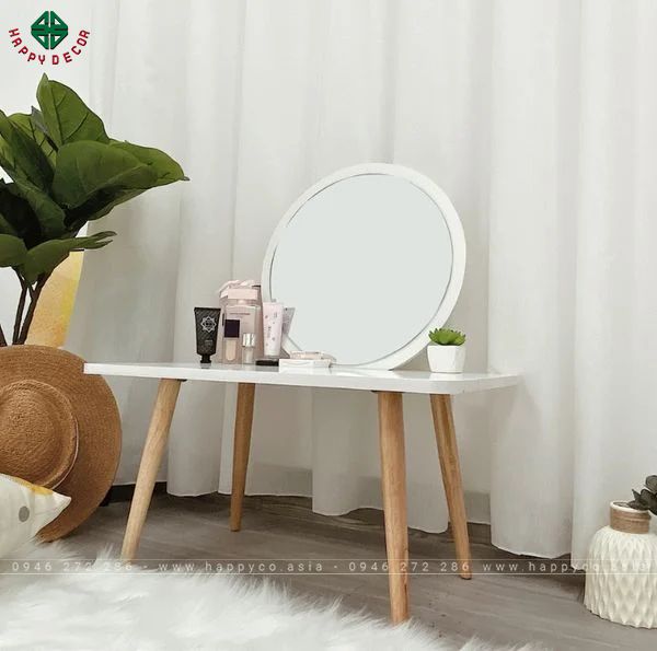 Bàn trang điểm theo phong cách Retro hiện đại