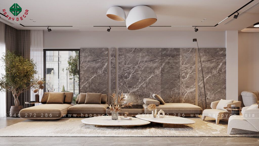 Biệt thự thi công thiết kế theo phong cách hiện đại thịnh hành 2024