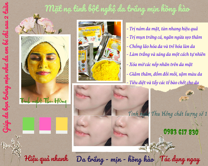 Cách làm mặt nạ tinh bột nghệ da trắng mịn đẹp không tỳ vết Cách làm mặt nạ tinh bột nghệ da trắng mịn đẹp không tỳ vết