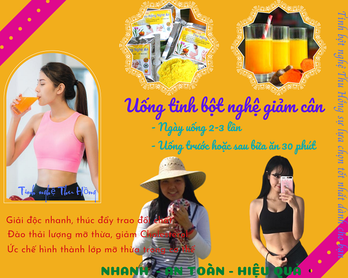 Giảm cân bằng tinh bột nghệ vô cùng hiệu quả Giảm cân bằng tinh bột nghệ vô cùng hiệu quả