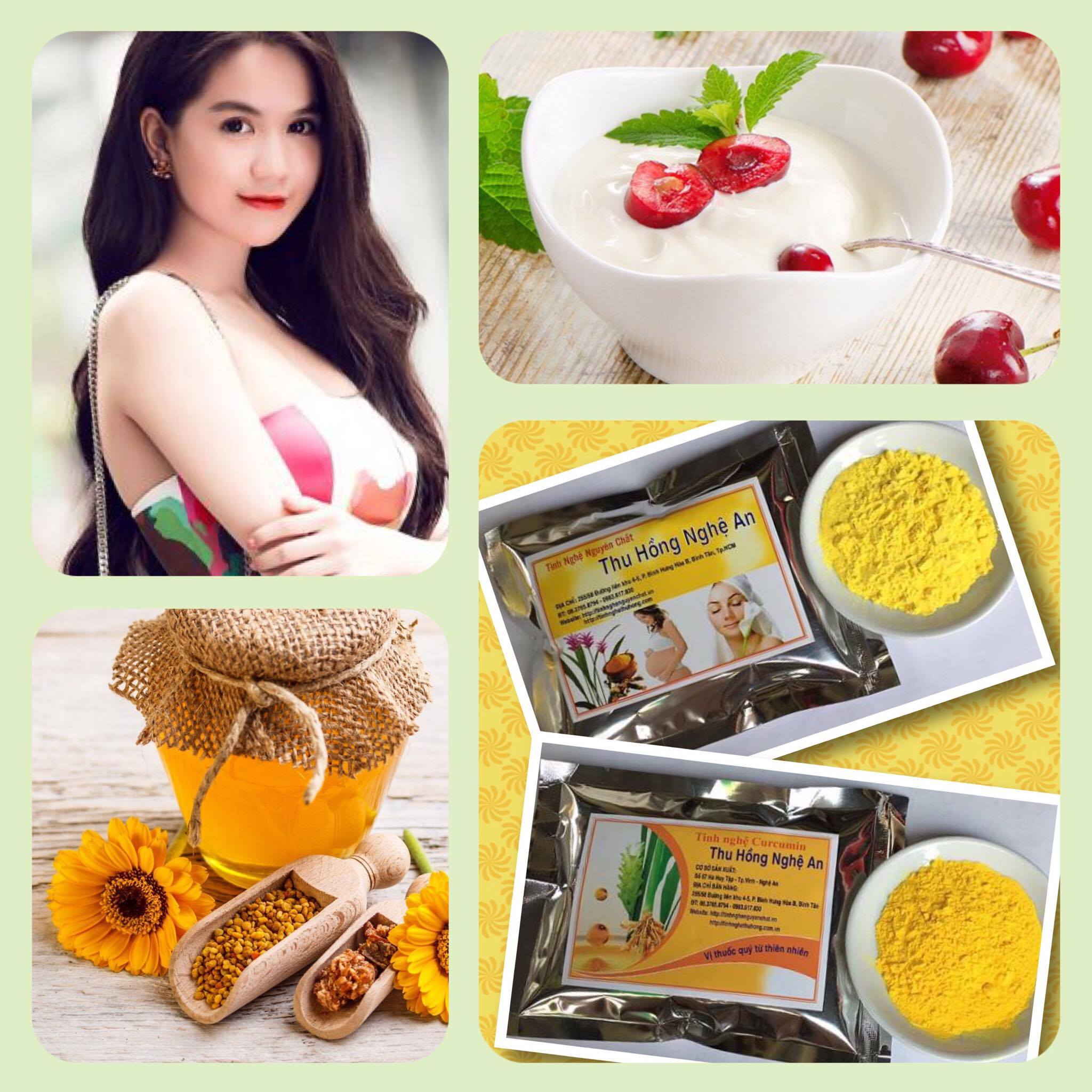 Tinh bột nghệ và mật ong giúp trị mụn nhanh nhất Tinh bột nghệ và mật ong giúp trị mụn nhanh nhất