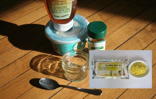 Mặt nạ tinh bột nghệ cho da mụn trứng cá Mặt nạ tinh bột nghệ cho da mụn trứng cá