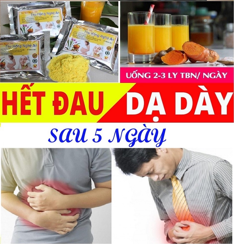 Tinh bột nghệ chữa đau dạ dày Tinh bột nghệ chữa đau dạ dày