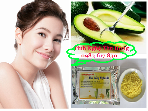 Mặt nạ tinh bột nghệ và bơ đẹp da