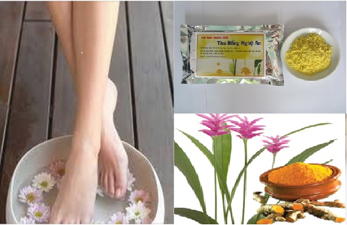 Tinh bột nghệ cải thiện tình trạng bị nứt gót chân Tinh bột nghệ cải thiện tình trạng bị nứt gót chân