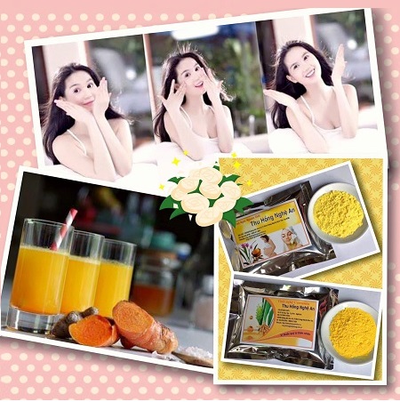 Uống tinh bột nghệ đẹp da Uống tinh bột nghệ đẹp da