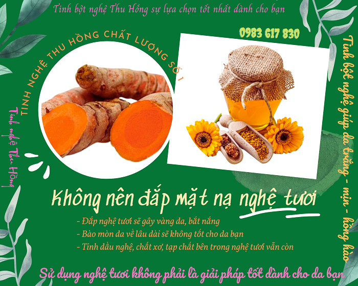 Mặt nạ nghệ tươi mật ong gây vàng da, bắt nắng Mặt nạ nghệ tươi mật ong gây vàng da, bắt nắng