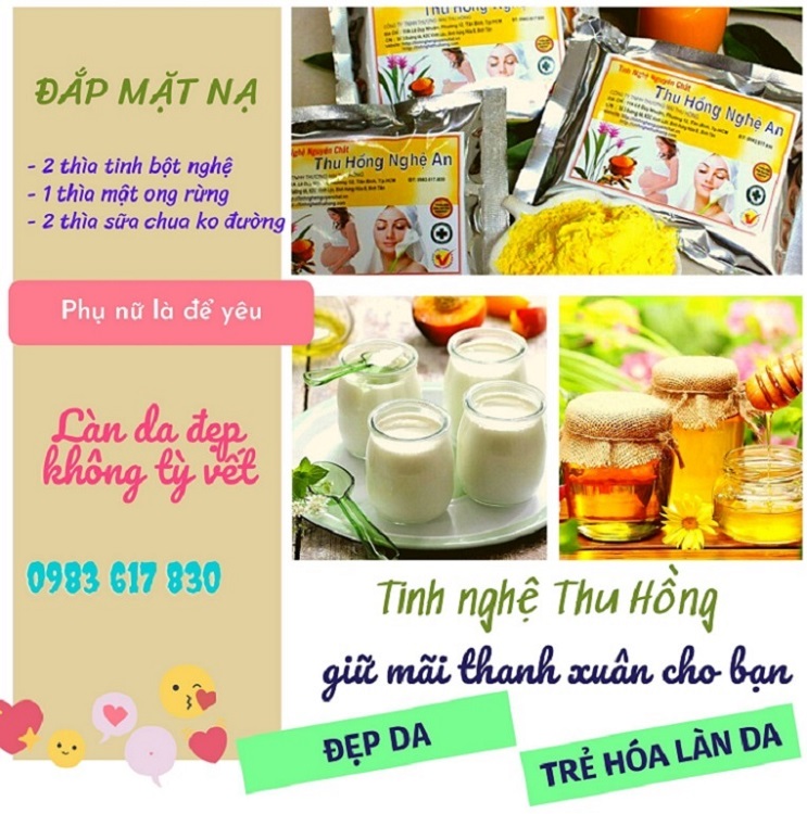 Cách làm mặt nạ tinh bột nghệ da trắng hết mụn mờ thâm Cách làm mặt nạ tinh bột nghệ da trắng hết mụn mờ thâm