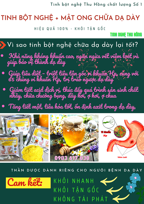 Nghệ mật ong chữa dạ dày khỏi nhanh Nghệ mật ong chữa dạ dày khỏi nhanh