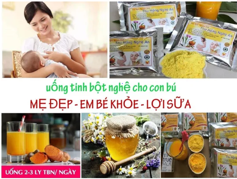 Uống tinh bột nghệ có bị mất sữa không - hoàn toàn không nhé Uống tinh bột nghệ có bị mất sữa không - hoàn toàn không nhé
