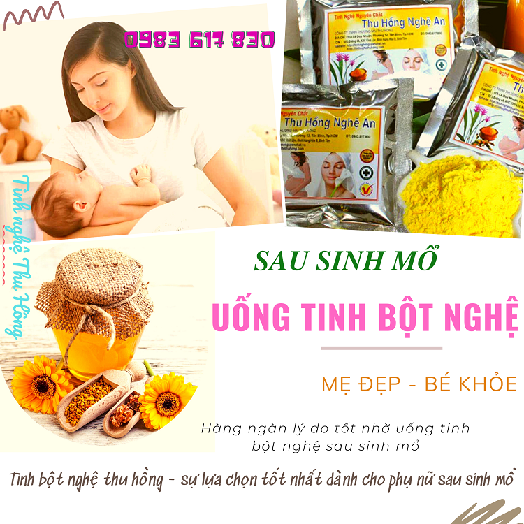 Cách uống tinh bột nghệ sau sinh mổ tốt nhất Cách uống tinh bột nghệ sau sinh mổ tốt nhất