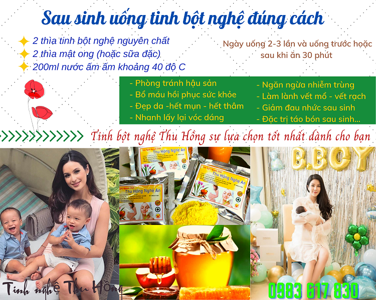 Cách uống tinh bột nghệ sau sinh chuẩn khoa học Cách uống tinh bột nghệ sau sinh chuẩn khoa học