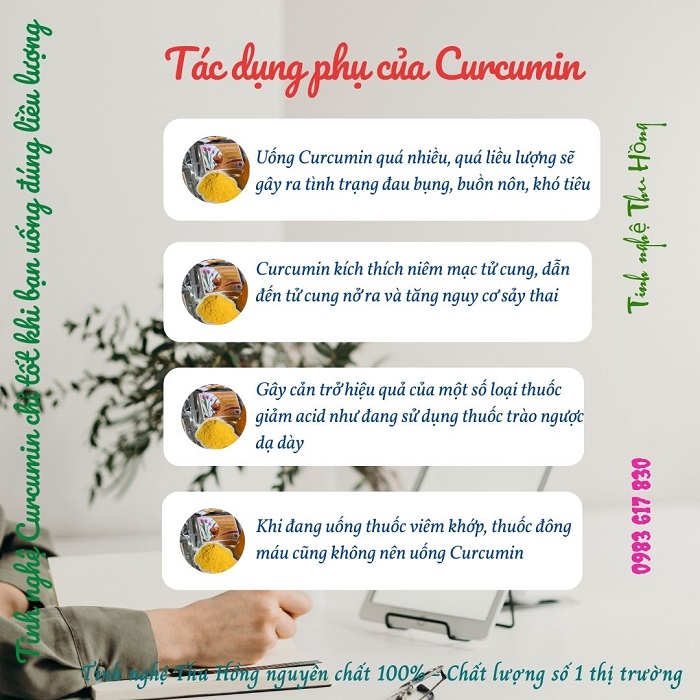 Tác dụng phụ của Curcumin bạn nên biết Tác dụng phụ của Curcumin bạn nên biết