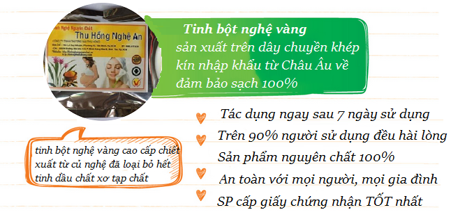 Hình ảnh TINH BỘT NGHỆ nguyên chất 100%