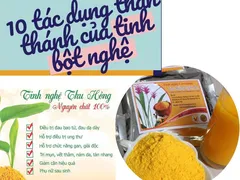 Tác dụng của bột nghệ vàng TINH BỘT NGHỆ THU HỒNG