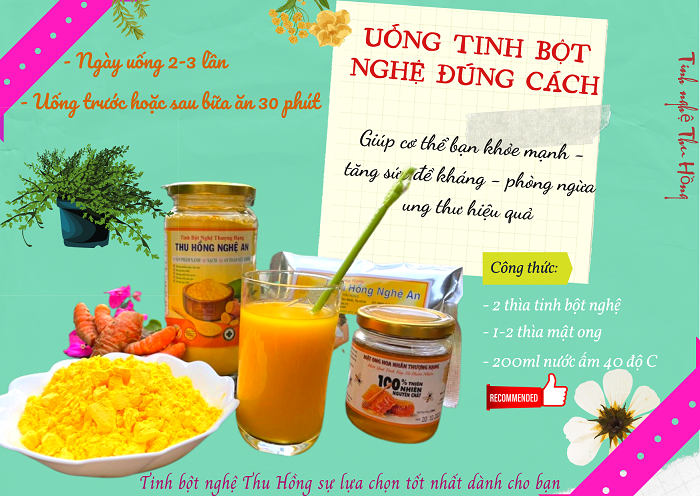 Uống tinh bột nghệ đúng cách là uống đúng thời điểm Uống tinh bột nghệ đúng cách là uống đúng thời điểm