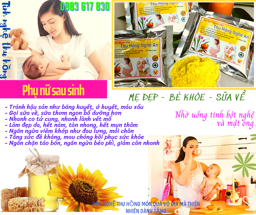 Sau sinh nên uống nghệ tươi hay tinh bột nghệ tốt hơn Sau sinh nên uống nghệ tươi hay tinh bột nghệ tốt hơn