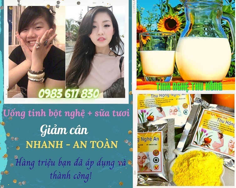Cách uống tinh bột nghệ giảm cân với sữa tươi Cách uống tinh bột nghệ giảm cân với sữa tươi