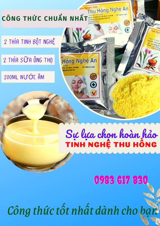 Công thức uống tinh nghệ sau sinh chuẩn nhất Công thức uống tinh nghệ sau sinh chuẩn nhất