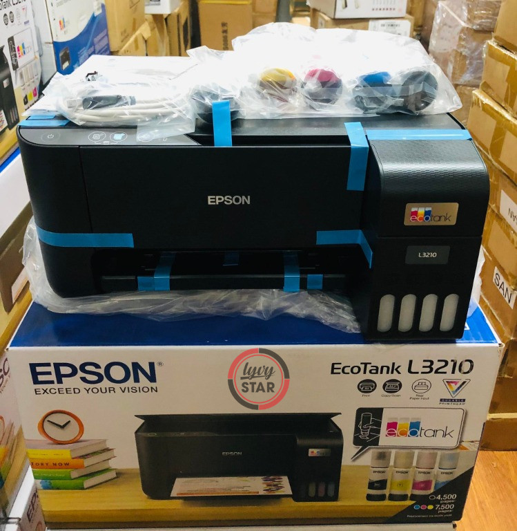 Máy in Epson L3210 sử dụng công nghệ in không nhiệt tiên tiến của Epson Máy in Epson L3210 sử dụng công nghệ in không nhiệt tiên tiến của Epson