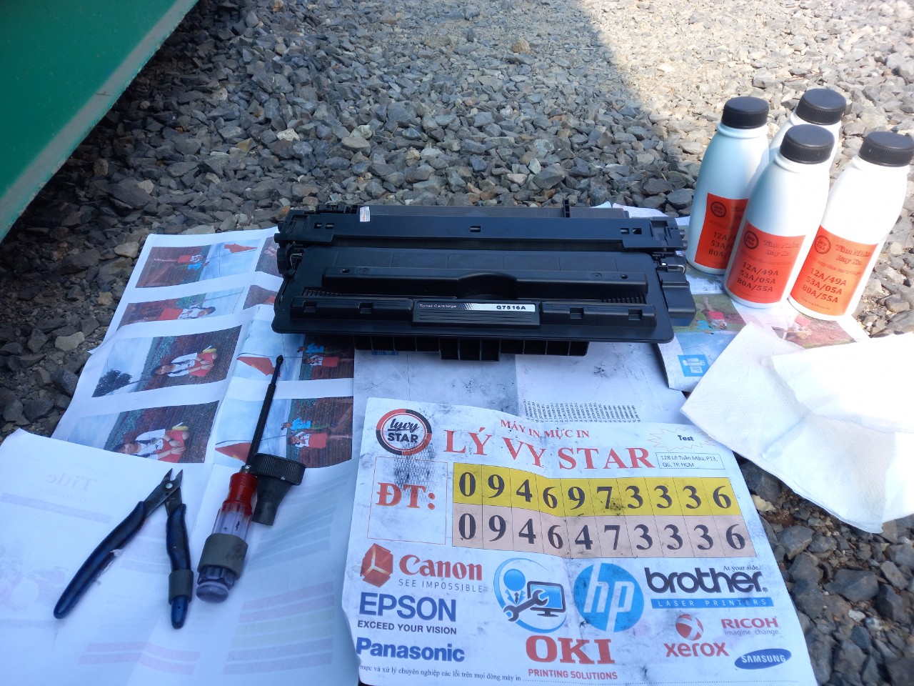 Bơm mực máy in A3 HP LaserJet Pro M706n tận nơi Bơm mực máy in A3 HP tận nơi tại Phú Mỹ - Bà Rịa Vũng tàu
