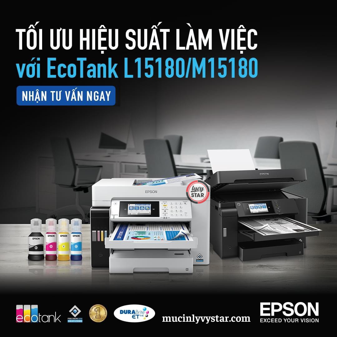 Máy in phun màu đa năng Epson EcoTank L5296 Máy in phun màu đa năng Epson EcoTank L5296