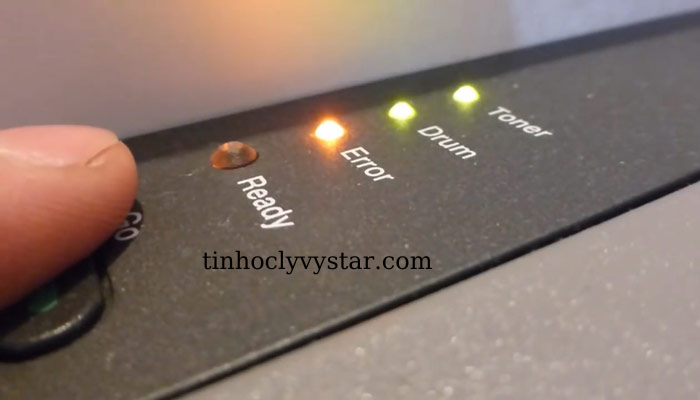 Sửa máy in Brother báo lỗi drum Ấn và giữ nút ” GO ” khoảng 5s