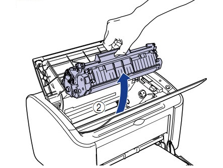 Sửa máy in Vũng Tàu Mở nắp và lấy hộp mực ra khỏi máy in.