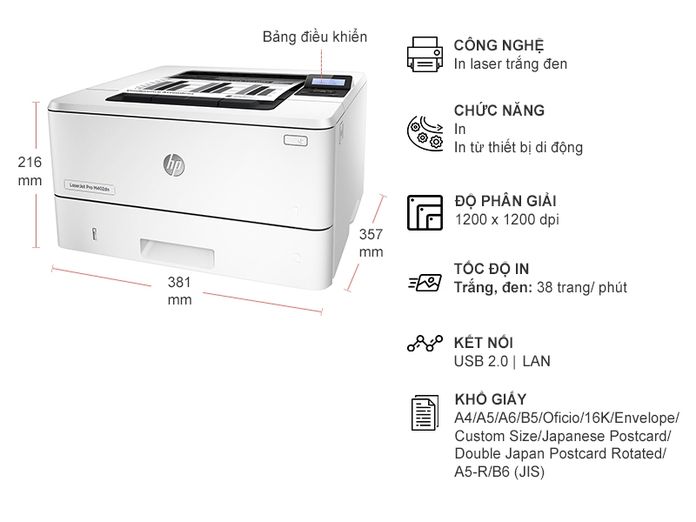 Máy in HP LaserJet Pro M402n (C5F93A)