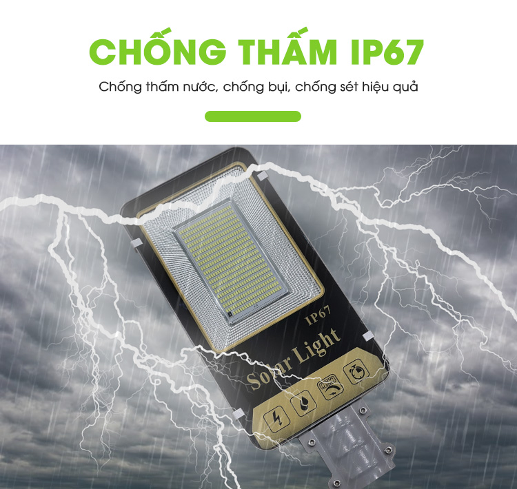 Công nghệ kháng nước, chống bụi chuẩn quốc tế IP67 Công nghệ kháng nước, chống bụi, chống sét chuẩn quốc tế IP 67