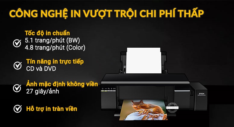 Máy in phun màu L805 giá bao nhiêu? Máy in phun màu L805 giá bao nhiêu?