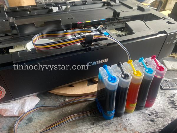 Sửa máy in Vũng Tàu Lắp hệ thoomngs mực ngoài máy in canon 6770 tại Vũng Taù