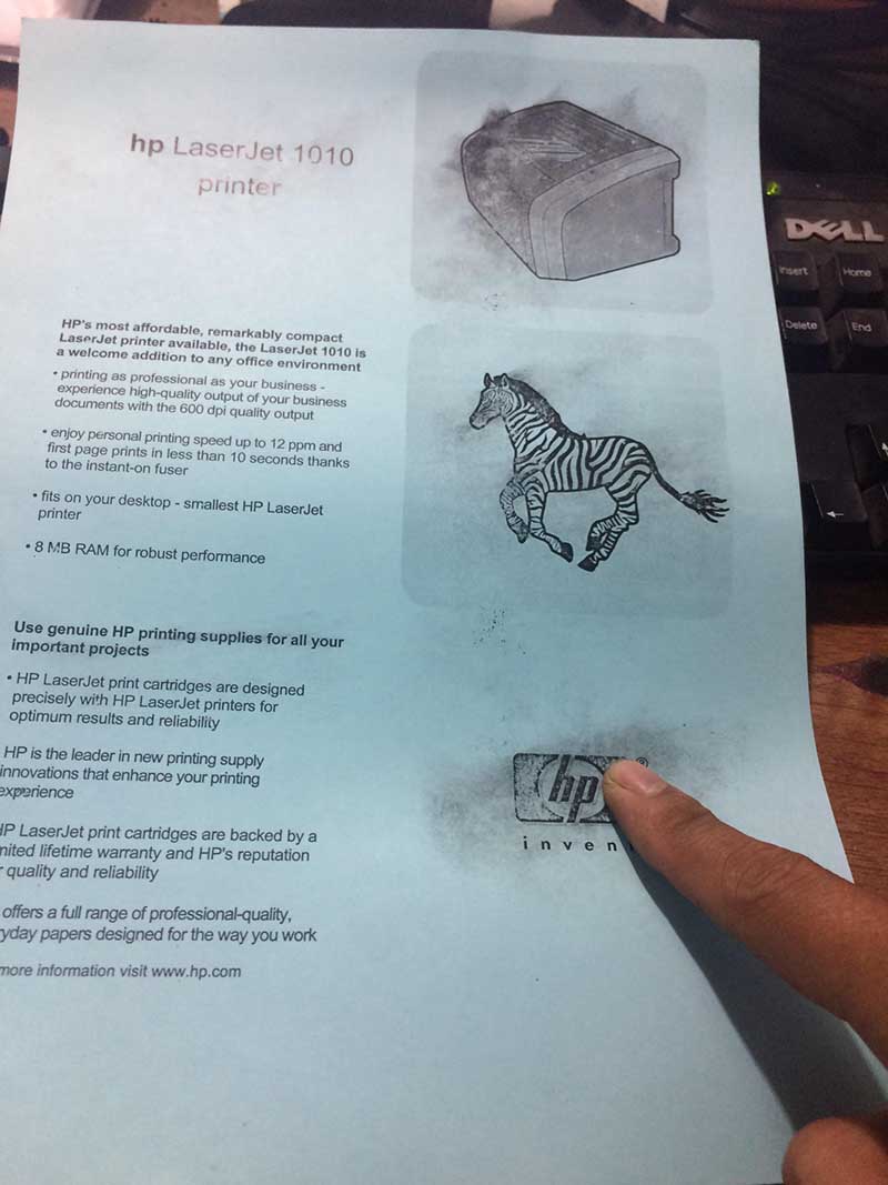 Sửa máy in trắng đen tại vũng tàu Bản in bị sống mực do bạc đỡ lô ép máy in bị mòn