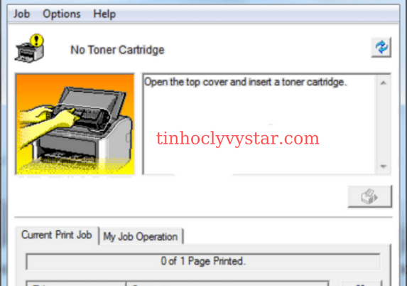 sửa máy in không nhận hộp mực taik long Thành Đồng Nai Lỗi máy in Laser không nhận hộp mực